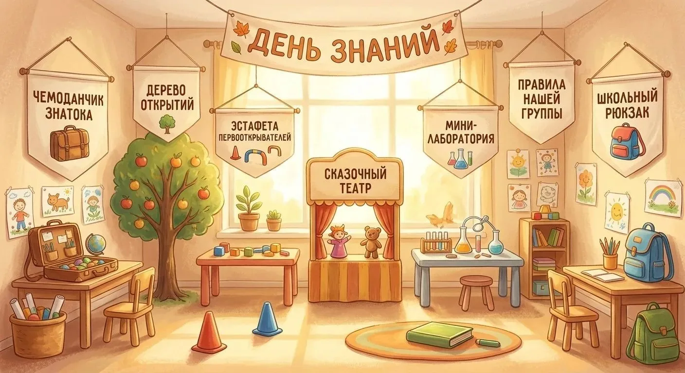 🎁 7 новых идей для детского сада по теме «День знаний» для дошкольников (подготовитель...