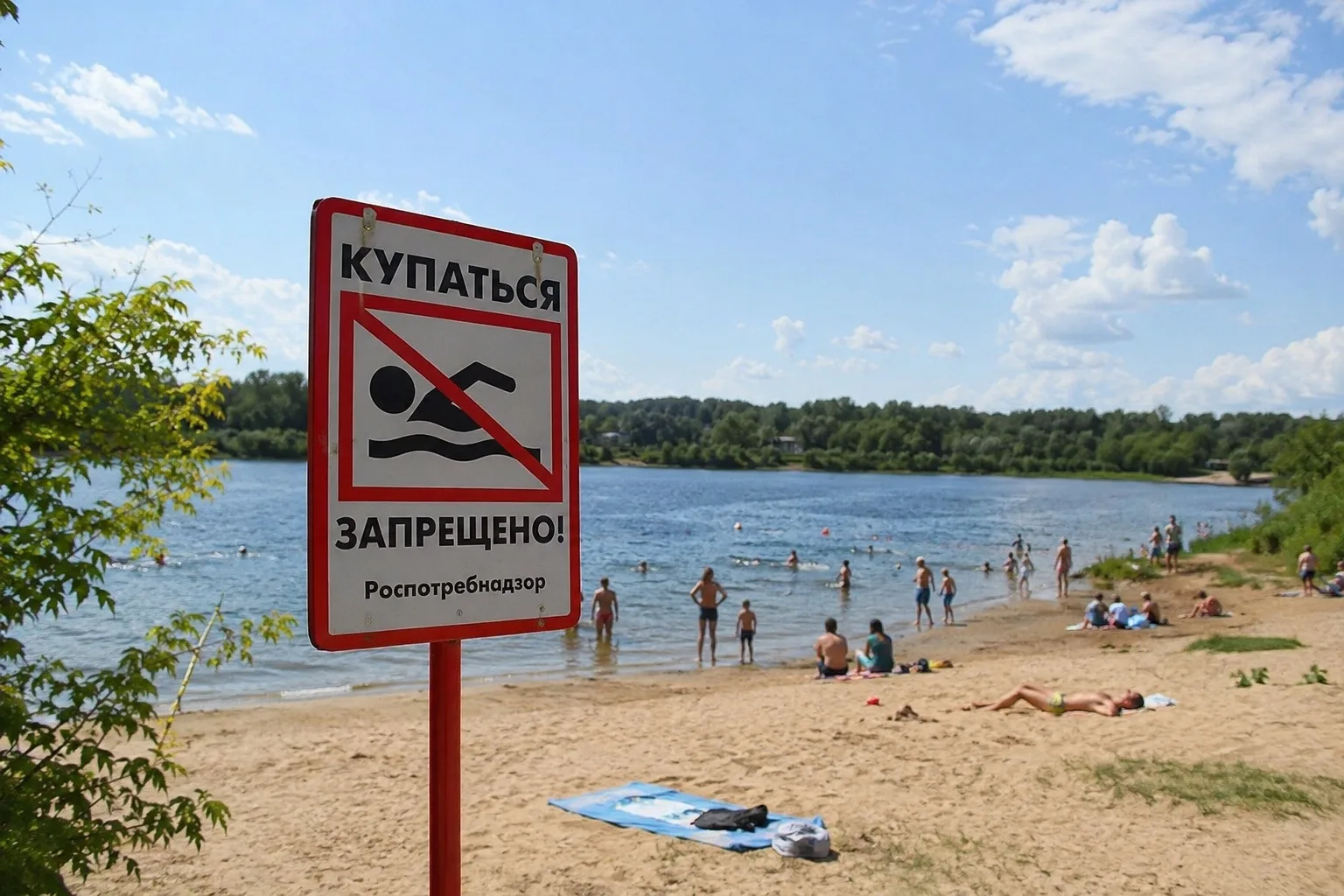Роспотребнадзор запретил нижегородцам купаться на Сортировочном озере в Канавинском рай...