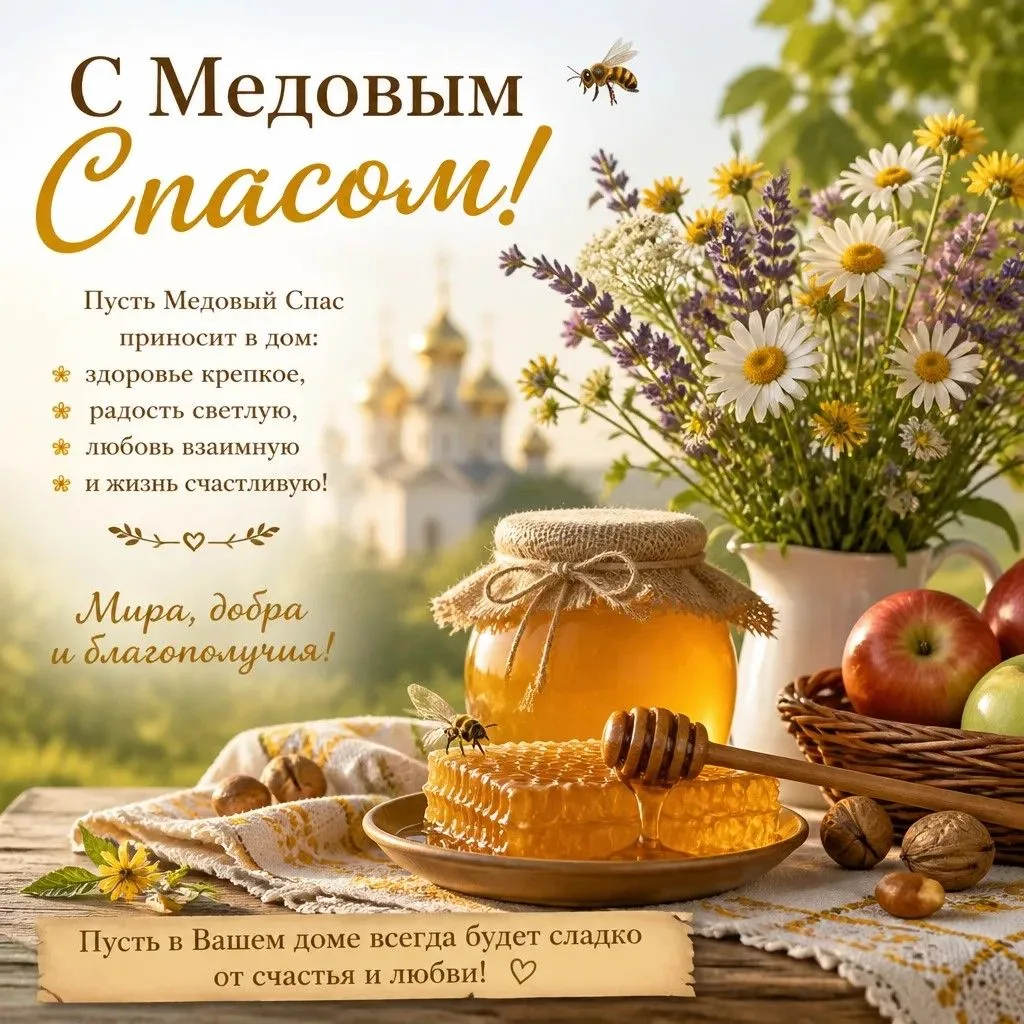 Сегодня, 14 августа, мы отмечаем Медовый Спас — день, когда лето начинает потихоньку ус...