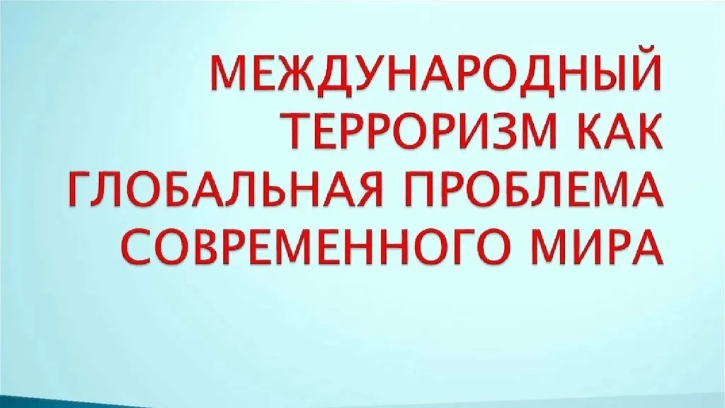 🎬«Международный терроризм — явление многогранное»

Международный терроризм — это сложное и многогра