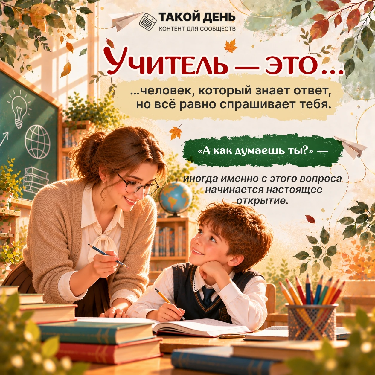 📍5 октября — День учителя