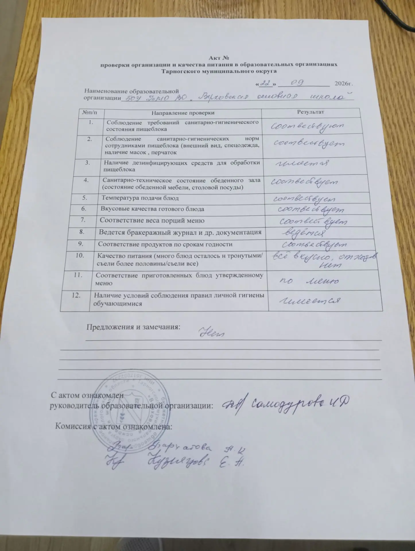 Проверка питания 22.09