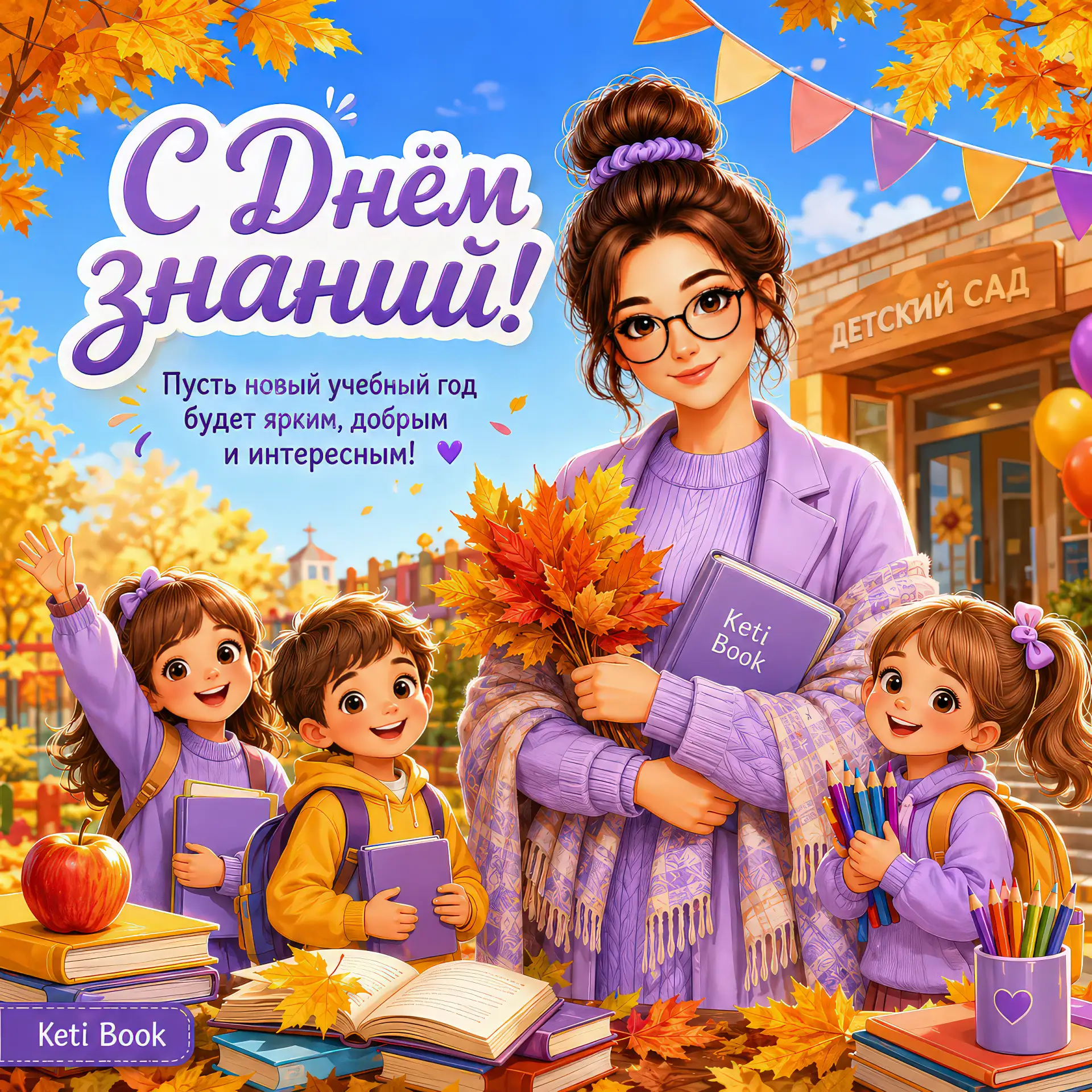 🍁 Дорогие воспитатели, педагоги! Поздравляю вас с Днём знаний!