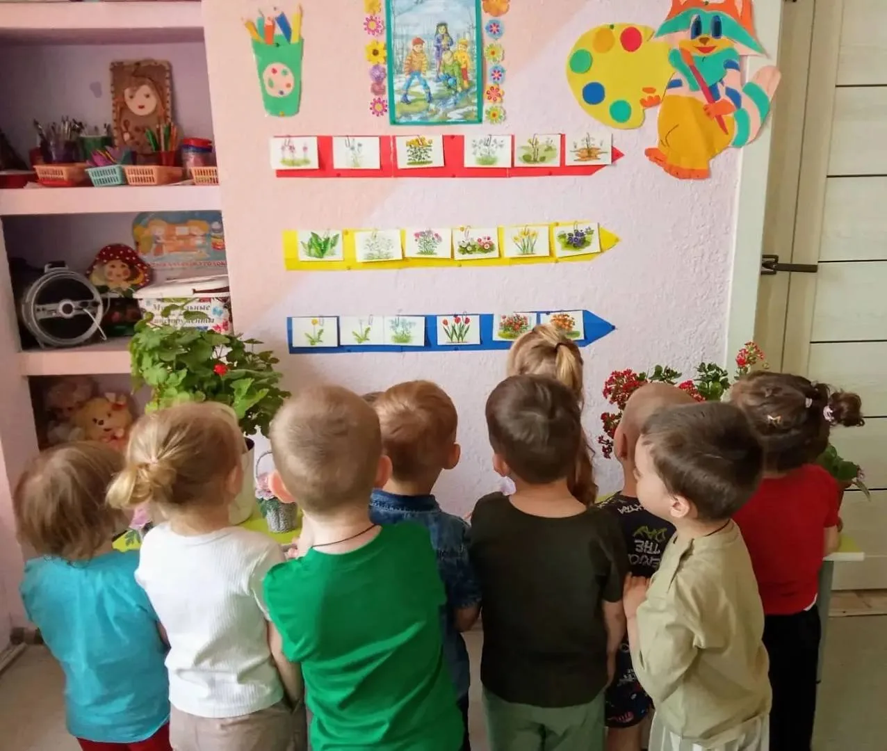 Весной всех привлекают своей красотой цветы. Что бы узнать о цветах, малыши оказались в...