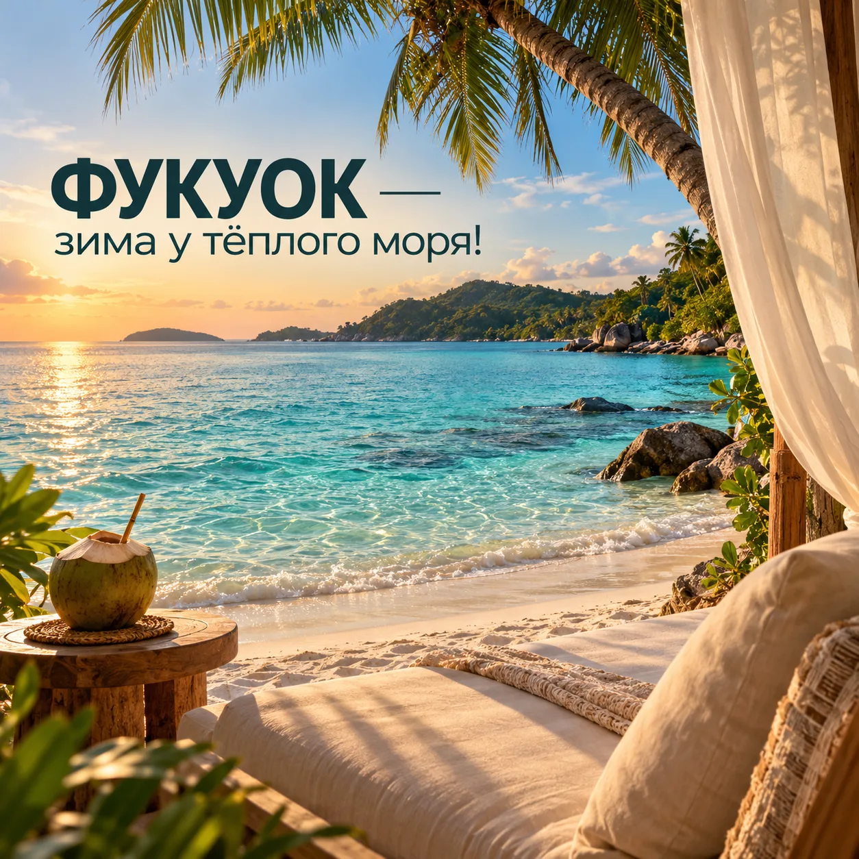 🌴 Фукуок — зима у тёплого моря!