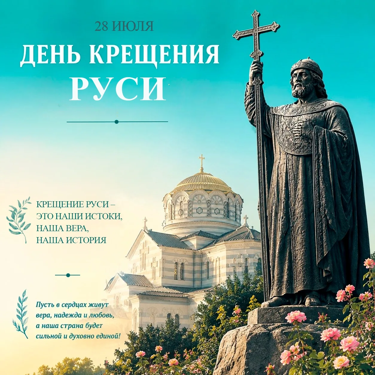 28 июля верующие отмечают День Крещения Руси.