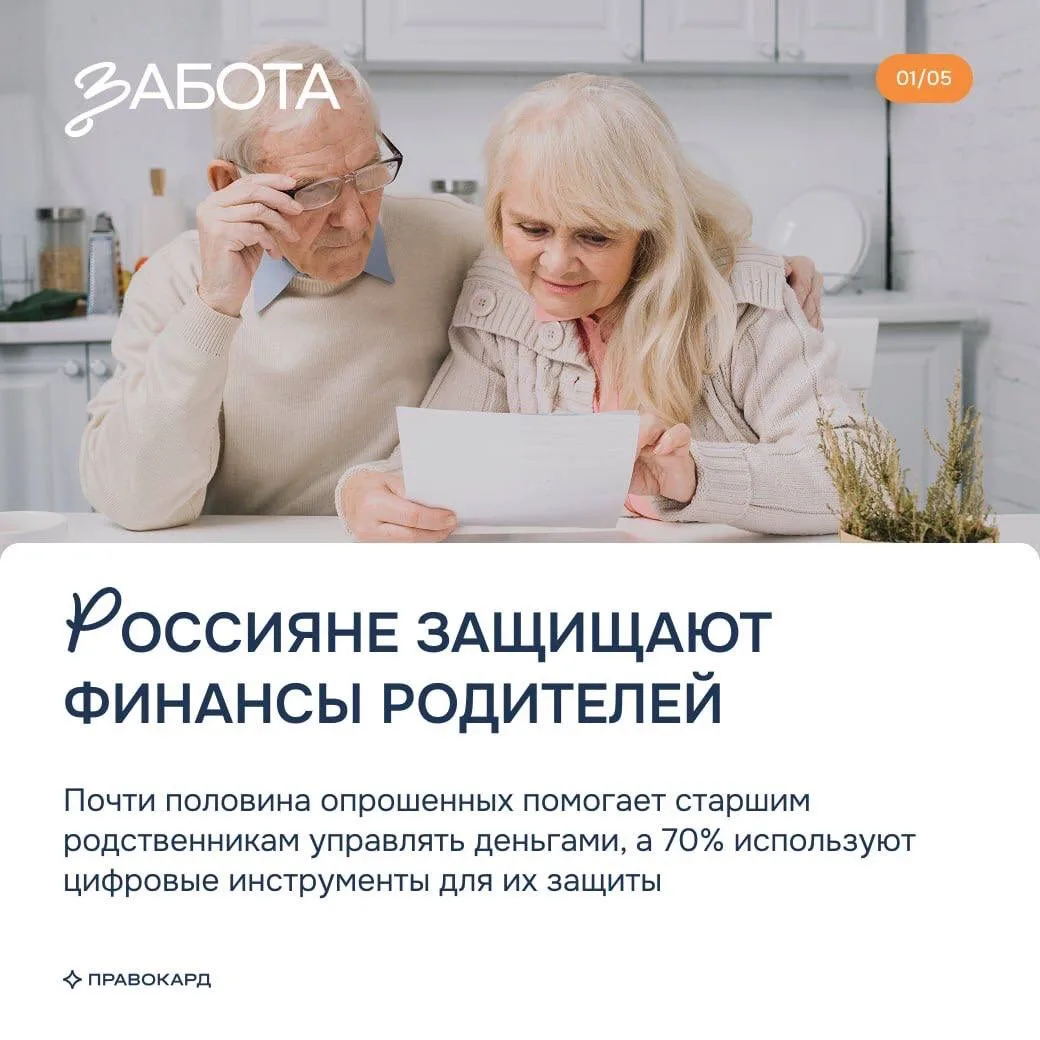 46% россиян взяли на себя роль «финансовых директоров» для старших родственников