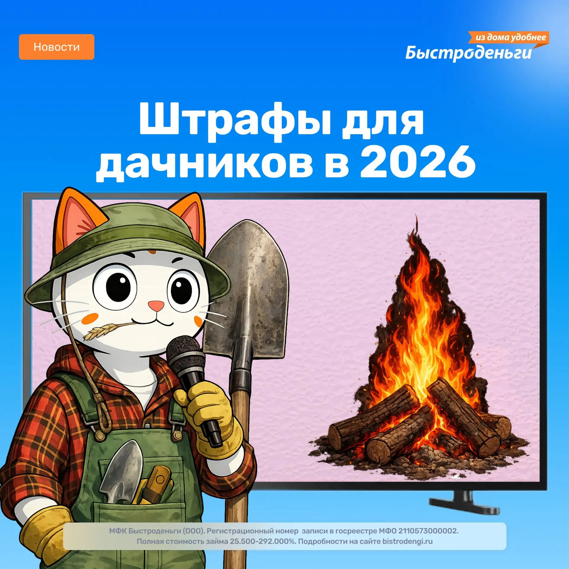 Штрафы для дачников в 2026:
что важно знать этим летом 😳
🔥 шашлыки и костры не по правилам — до 15