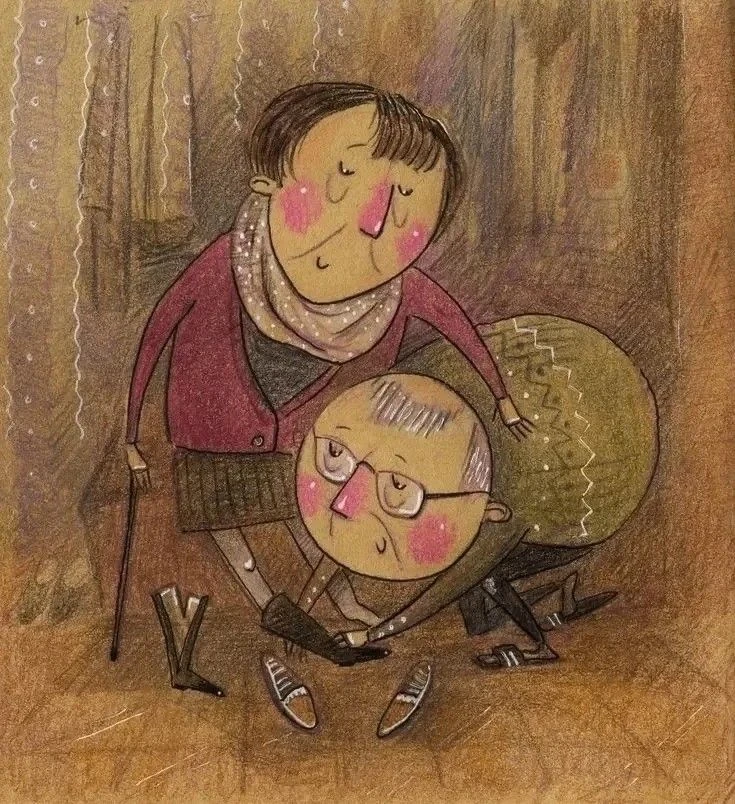 Про отношения… 

Сижу у мaмы в больнице. Около неё лежит бабушка, лет под 90. Приходит к ней дед, е