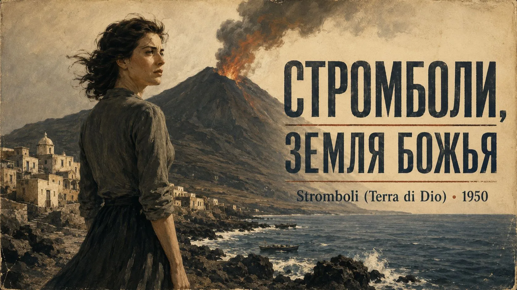 🎞 Сегодня в киноклубе «Восхождение» пройдет показ фильма Роберто Росселлини «Стромболи, земля Божья