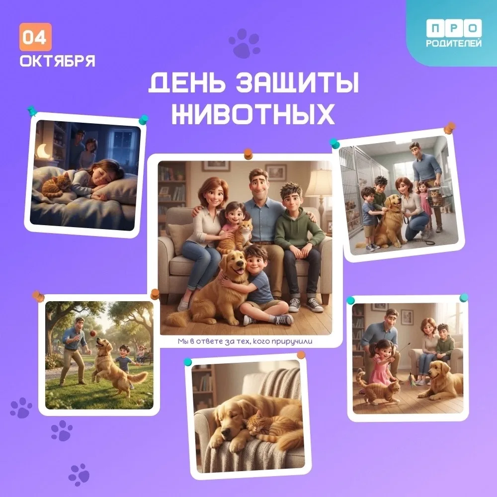 🐾 Воспитываем доброту: как отметить День защиты животных всей семьей