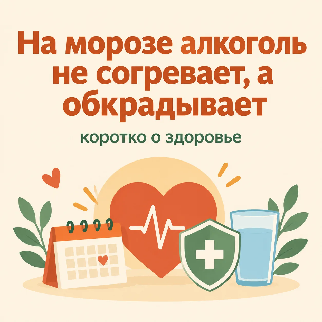 🥃 На морозе алкоголь не согревает, а обкрадывает