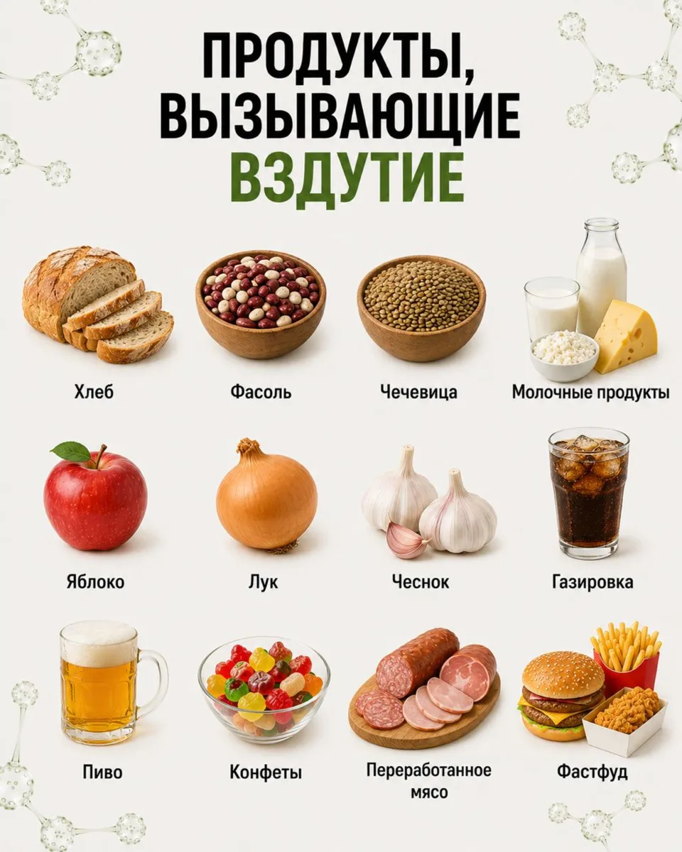 Почему после еды появляется вздутие?