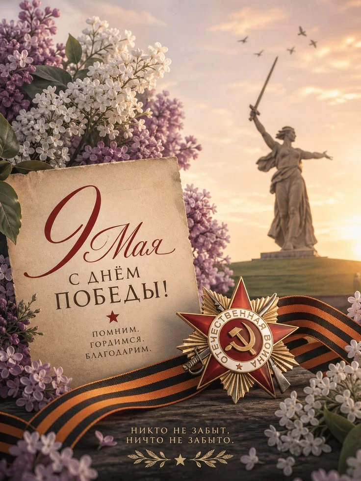 🕊️ С праздником Великой Победы!

Спасибо нашим дедам, прадедам и бабушкам за мирное небо над голово