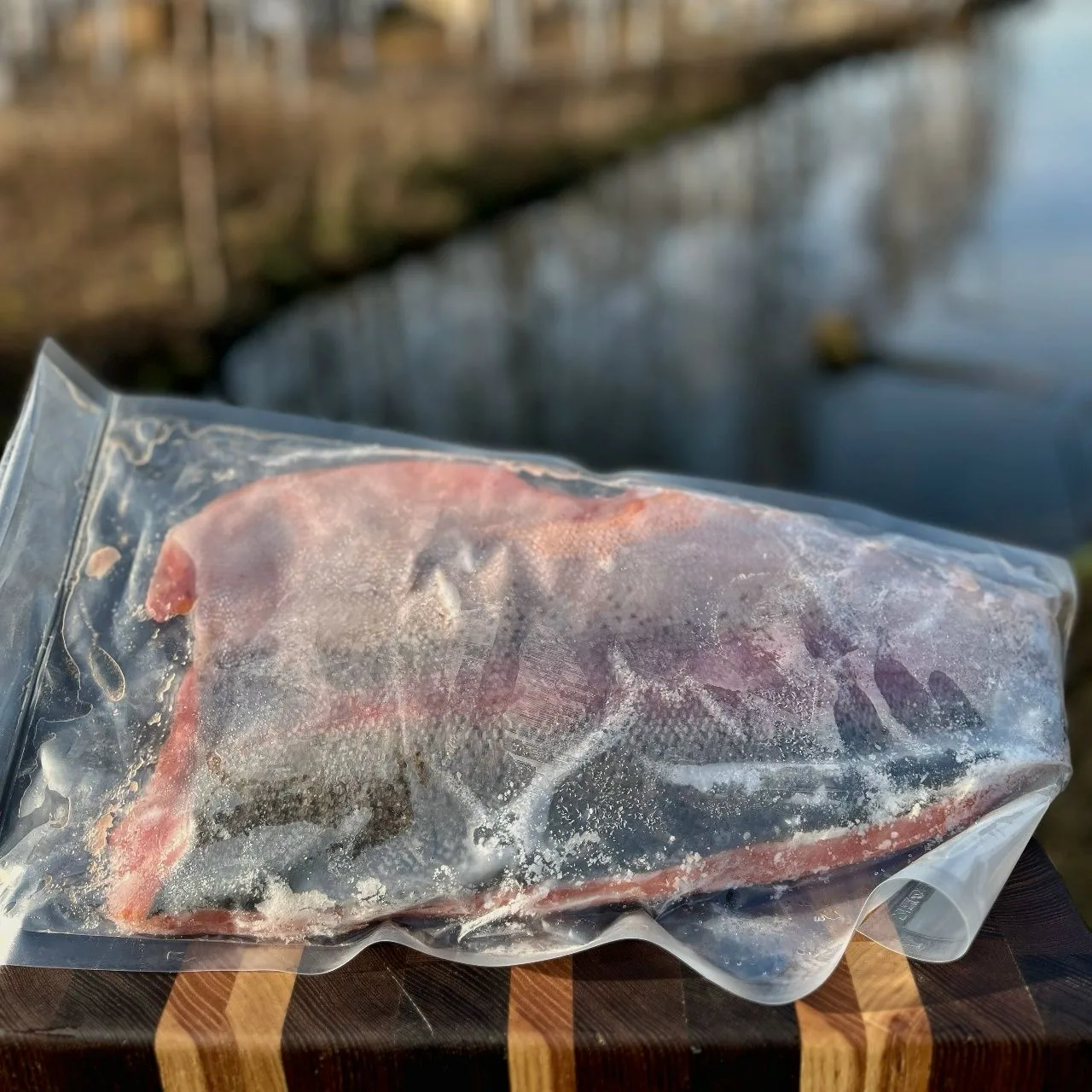 Филе крупной форели: чистое мясо без лишних движений.