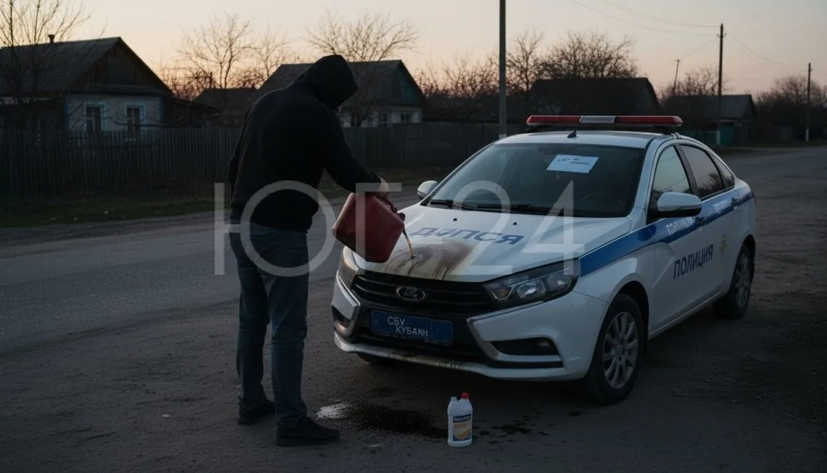 По заданию СБУ житель Кубани облил полицейскую машину бензином

По версии следствия, 20-летний жител