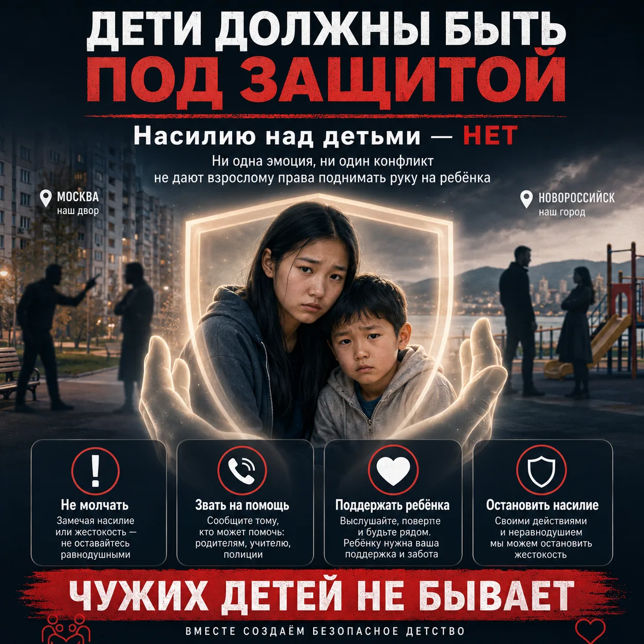 ❗ Дети должны быть под защитой. Всегда.

В последние дни в новостях появились сразу две тревожные ис