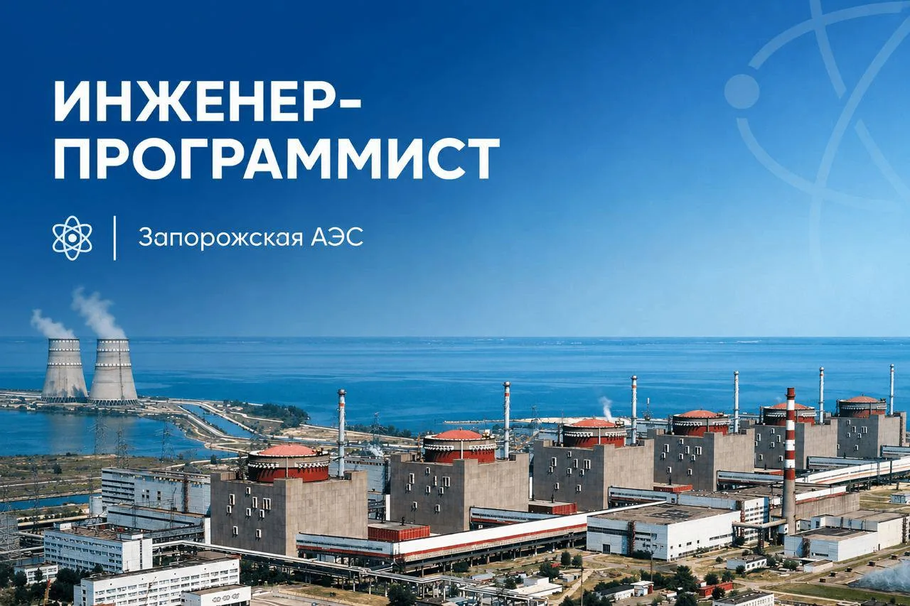 Запорожская АЭС приглашает на позицию начинающего инженера-программиста.

Если ты получил высшее обр