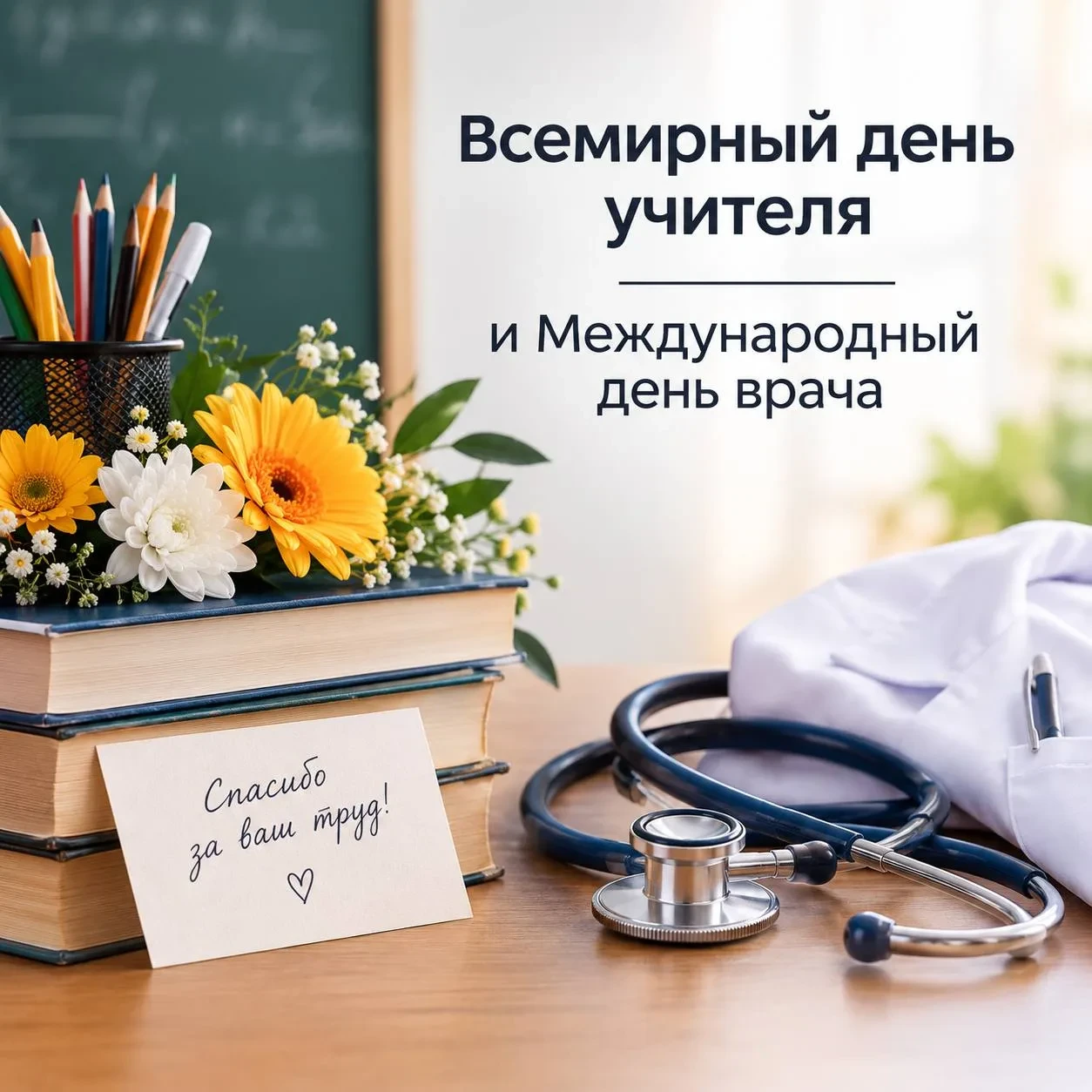 Сегодня отмечают День учителя и День врача