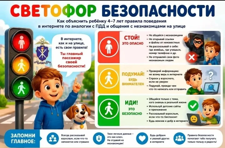 🚦 СВЕТОФОР БЕЗОПАСНОСТИ ДЛЯ ЮНЫХ ПОЛЬЗОВАТЕЛЕЙ ИНТЕРНЕТА