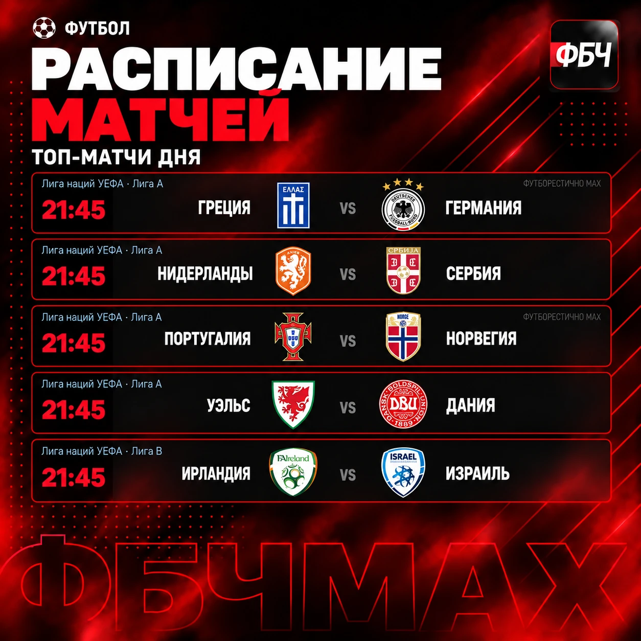 ⚽ ВЕЧЕР БОЛЬШИХ РЕВАНШЕЙ!