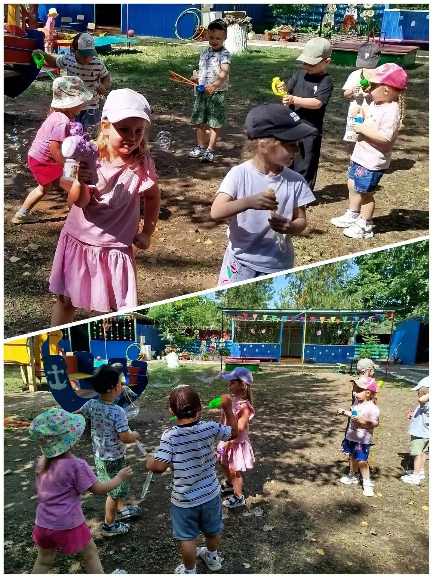Сегодня в детском саду прошел День игр с мыльными пузырями 🤗🤗🤗. Ребята устроили настоящий аттракц
