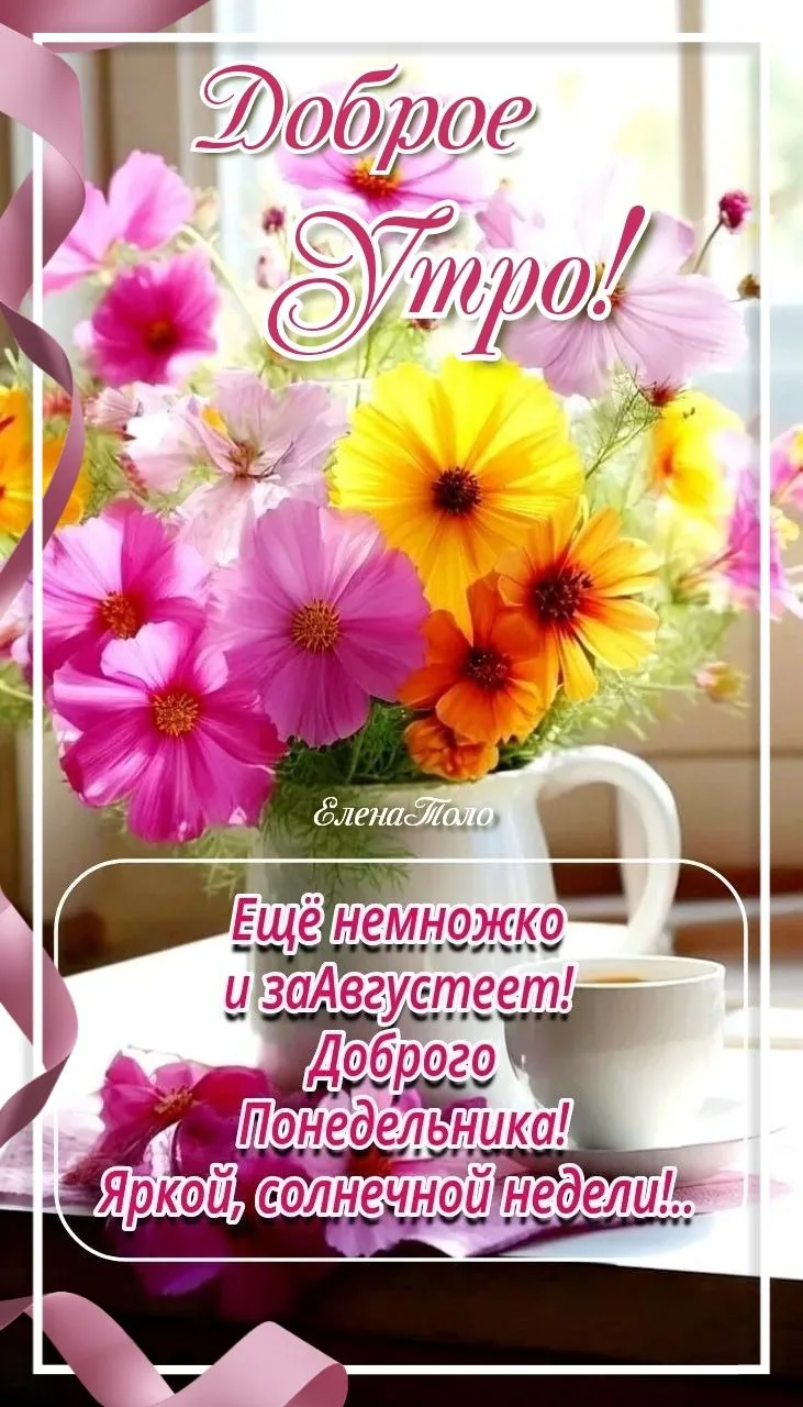 Доброе утро! Яркой недели!