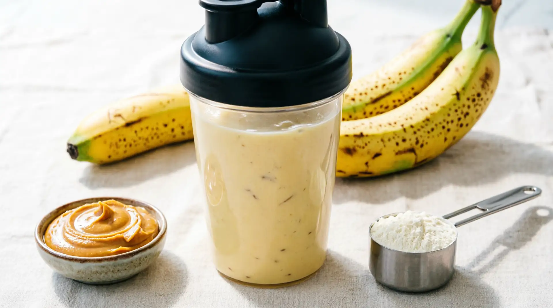 🍌 Протеиновый смузи — идеальный белковый перекус!

Знакомая ситуация: между основными приёмами пищи
