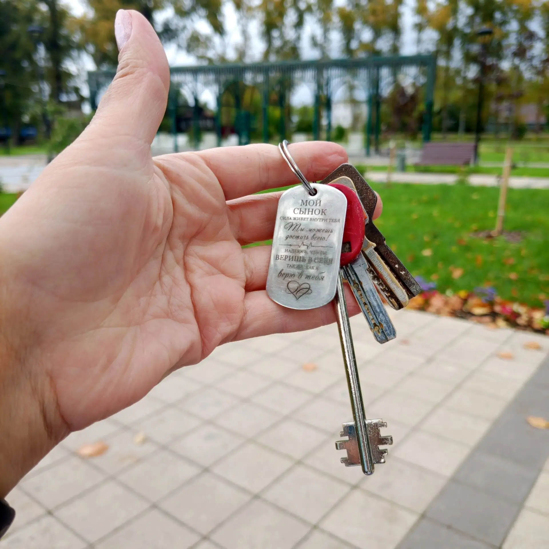 Добрый вечер найдены ключи сегодня в горсаду у фигуры лошадей . Телефон для связи 89774...