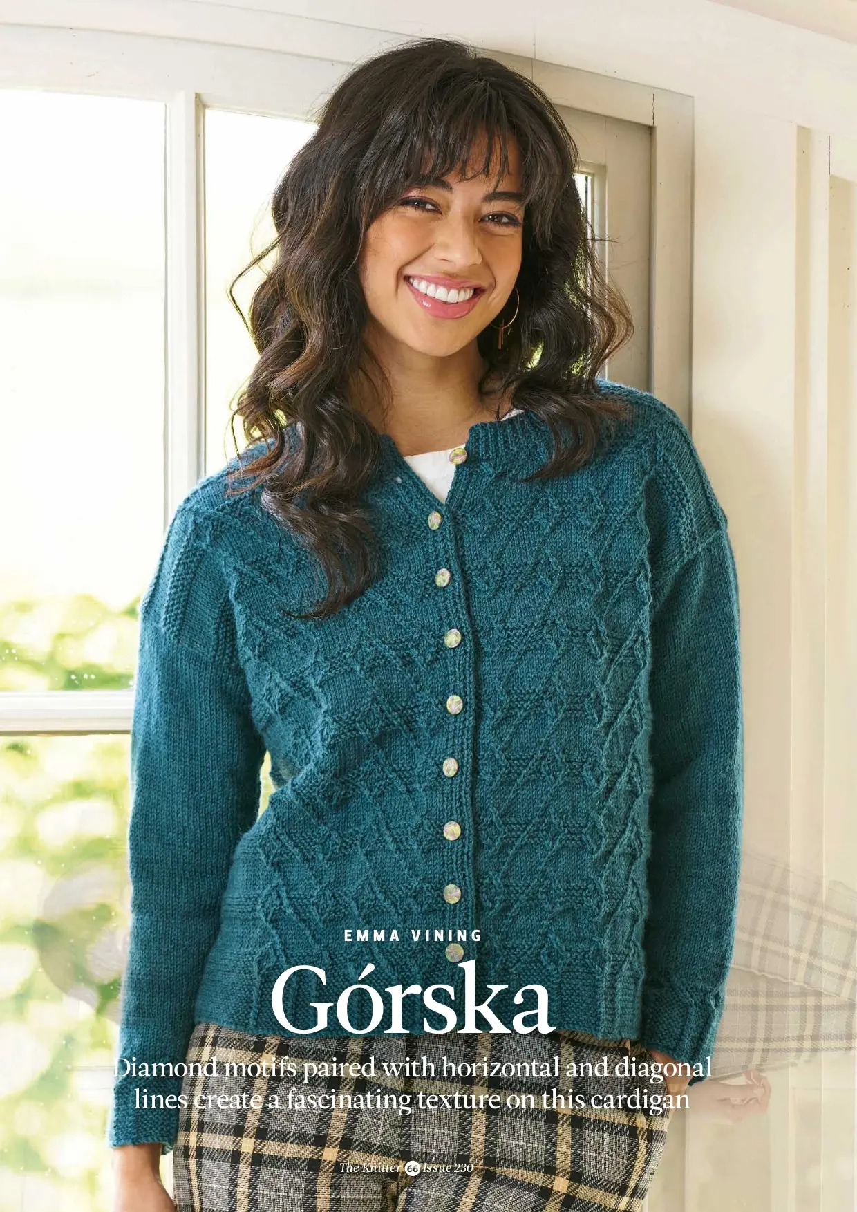 Жакет спицами из журнала  The Knitter.
