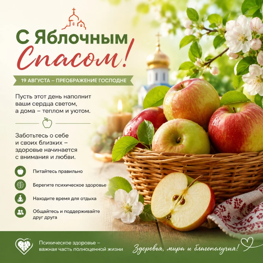 🍎 Яблочный Спас: традиции, здоровье и забота о себе
