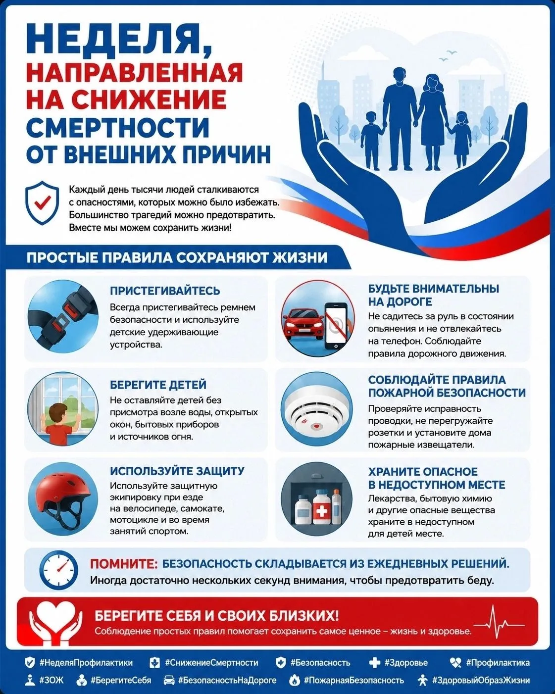 Неделя, направленная на снижение смертности от внешних причин