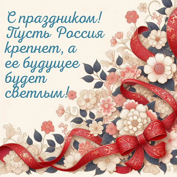 12 июня — День нашей великой державы
День России, отмечаемый ежегодно 12 июня, является главным госу