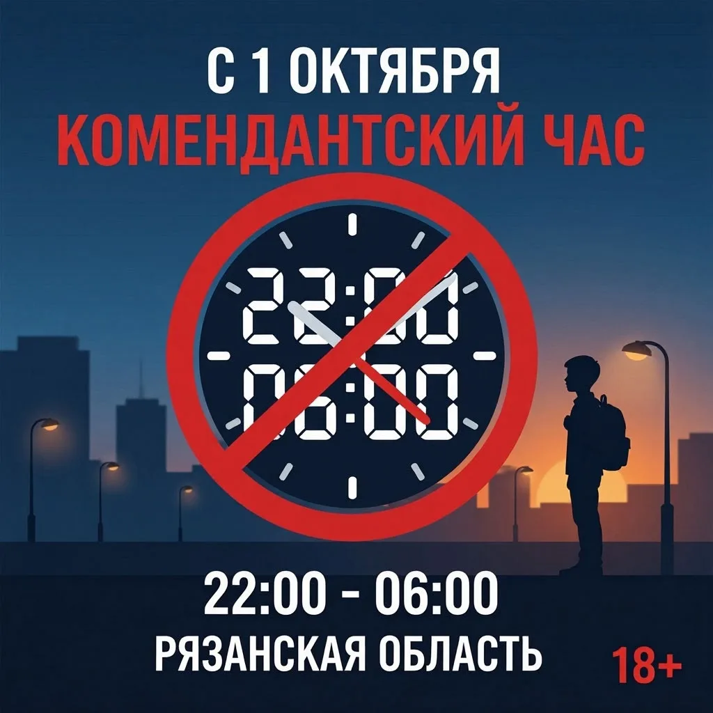 В Рязанской области с сегодняшнего дня комендантский час.