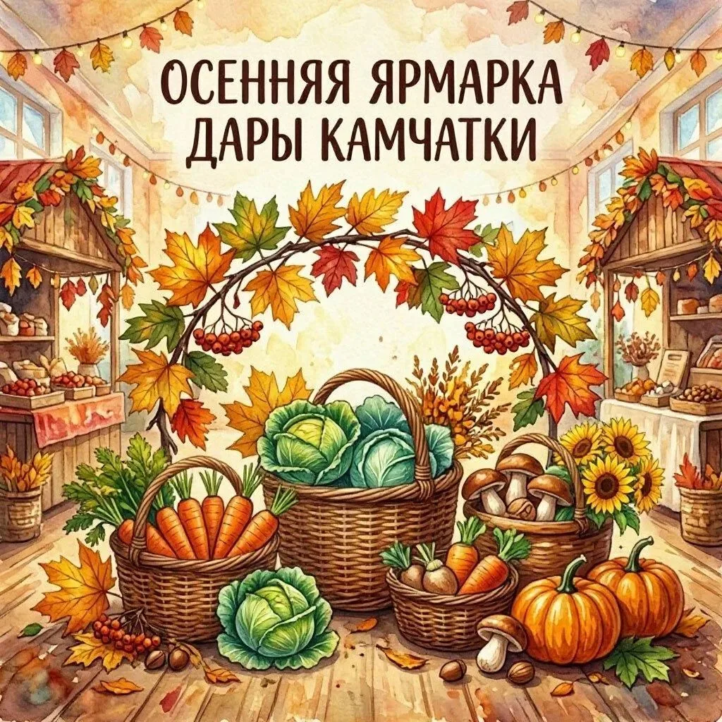 🍂 Осенняя ярмарка «Дары Камчатки» в нашей школе! 🍂