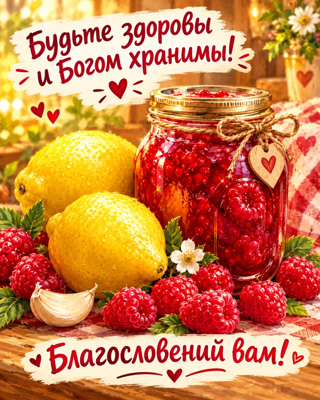 Будьте здоровы и Богом хранимы! Пусть в доме царят уют и достаток, в сердце - вера и на...