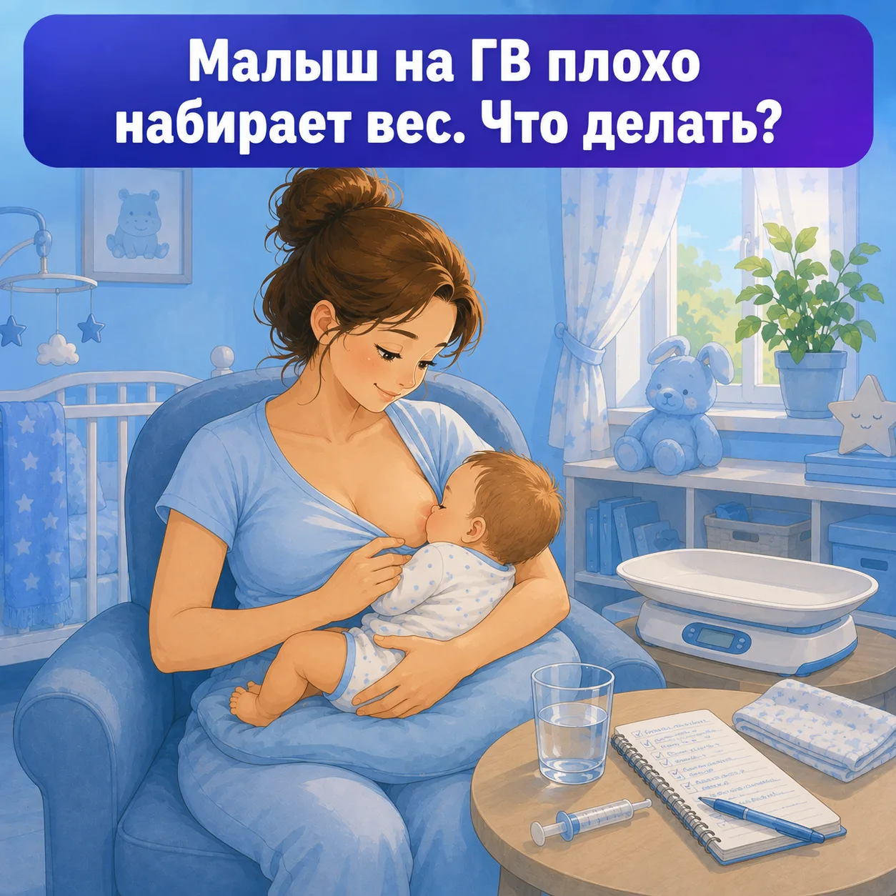 👶 Кейс: малышу 3 месяца, ГВ, вес почти не растёт — как мы это решили