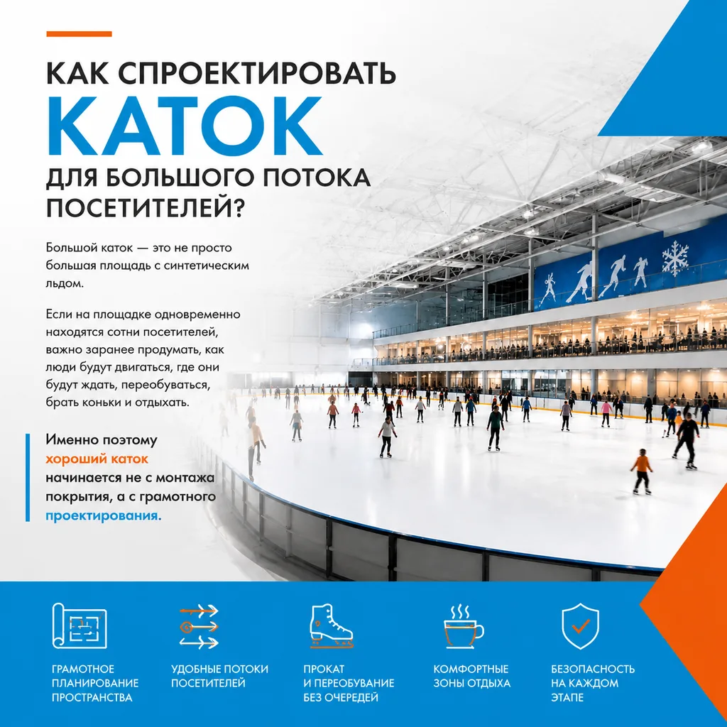 Как спроектировать каток для большого потока посетителей? ⛸️