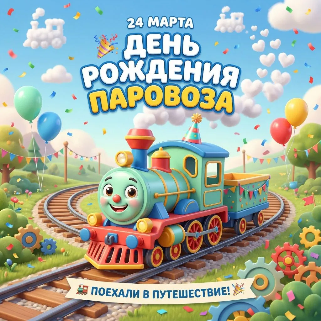 День рождения паровоза 🥳