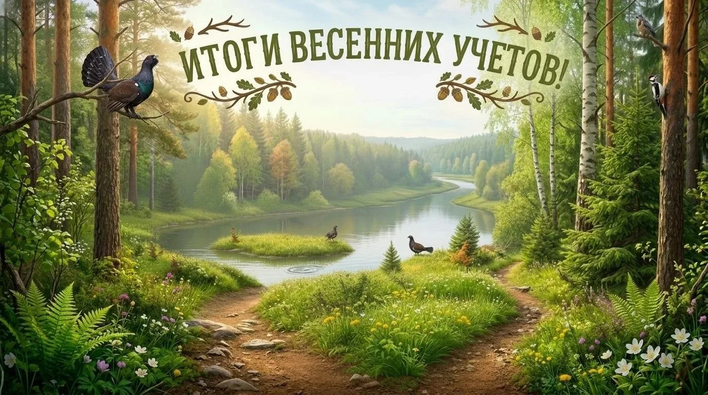 В Курганской области завершен учет боровой дичи на токах и весенний учет ондатры.
Учет глухаря и тет