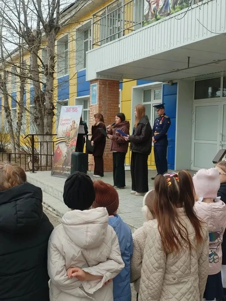 В нашей школе посёлка Звёздный прошёл митинг, посвящённый 81-й годовщине Великой Победы