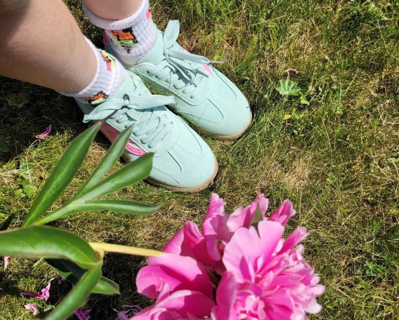 Мамины пионы каждый год вызывают такой восторг🌺

Целая аллея! Бордовые, белые, розовые.

Они создаю