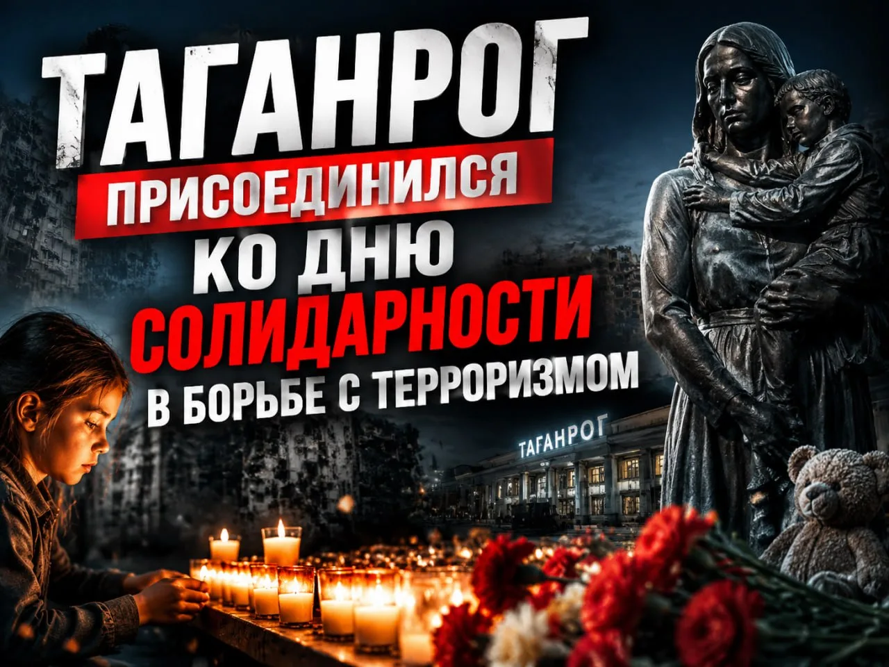 Таганрог присоединился ко Дню солидарности в борьбе с терроризмом