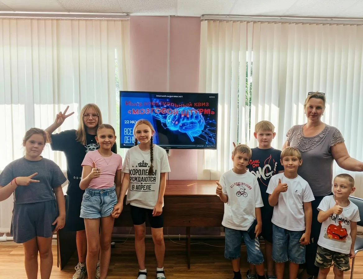 🤯 Мозговой штурм в нашем центре — это не просто квиз, это настоящая битва умов! 💥

Сегодня ребята 