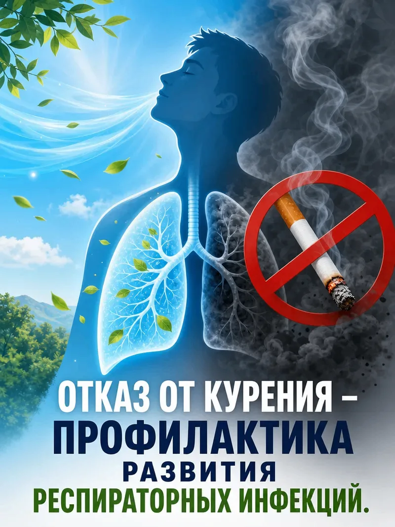 Отказ от курения – профилактика развития респираторных инфекций