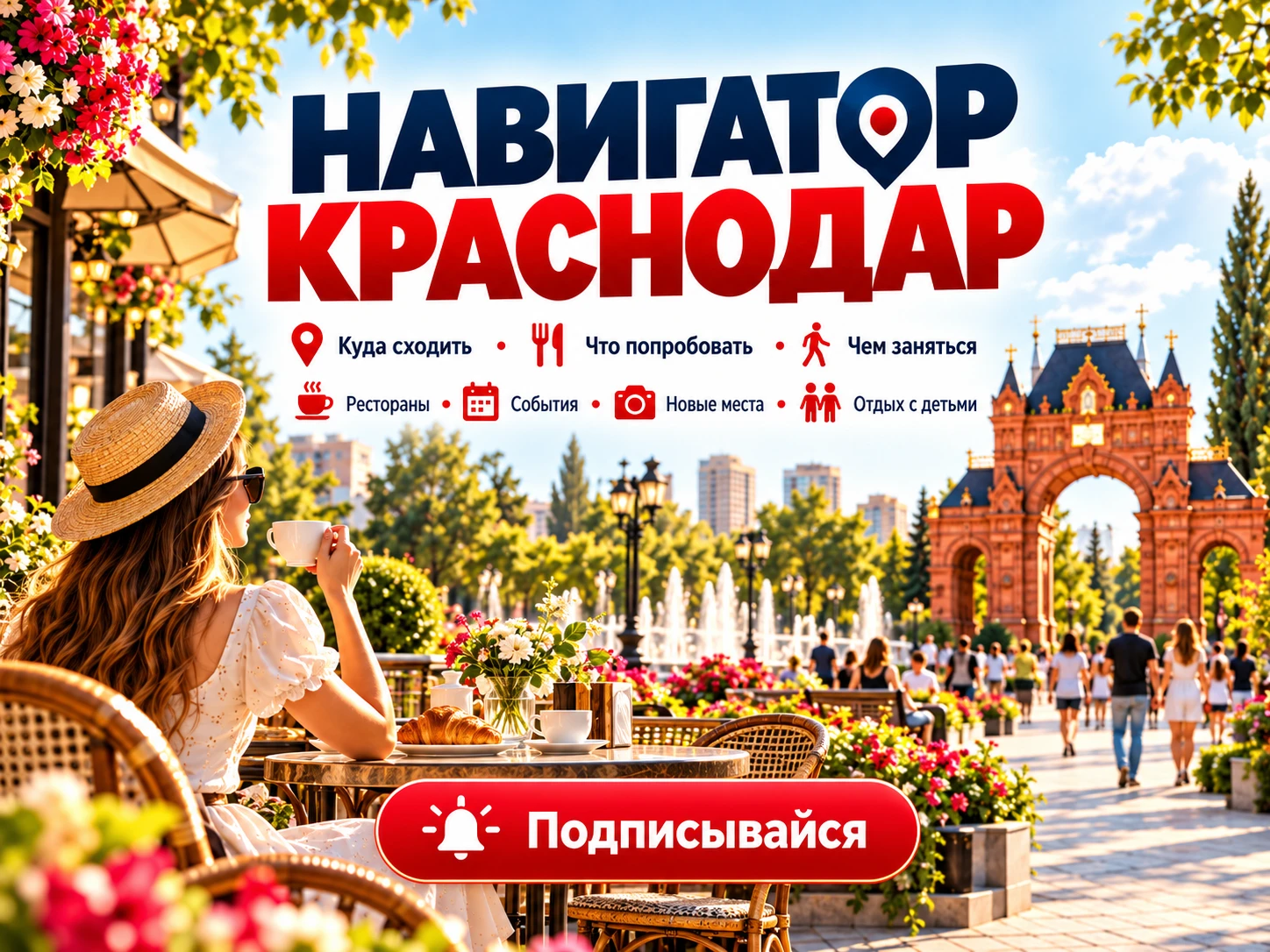 Навигатор Краснодар — это идеи, куда сходить, что попробовать и чем заняться в городе.
