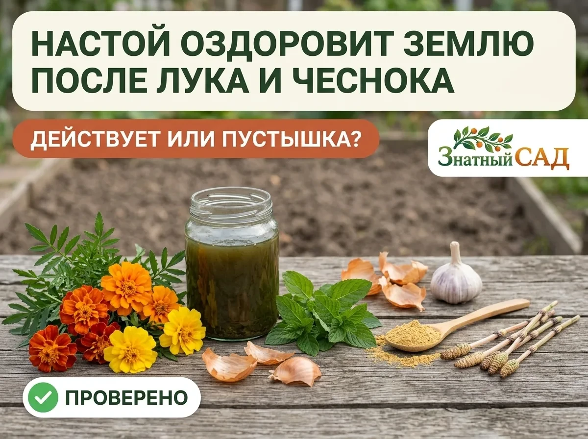🔍 ПРОВЕРИЛИ: НАСТОИ ДЛЯ ЗЕМЛИ ПОСЛЕ ЛУКА И ЧЕСНОКА