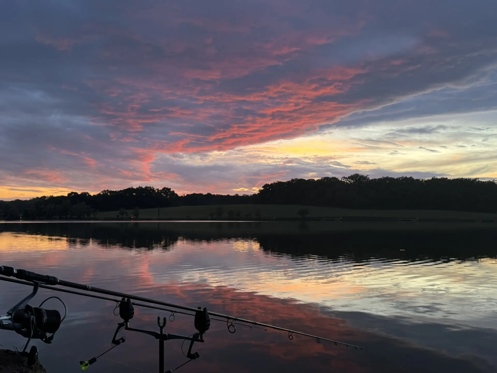 Красивый Кужорский закат, ждём ночного клева 🎣