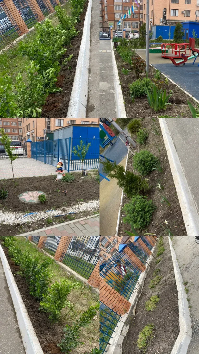 В нашем детском саду начались работы по благоустройству территории. Силами сотрудников проведена
·  