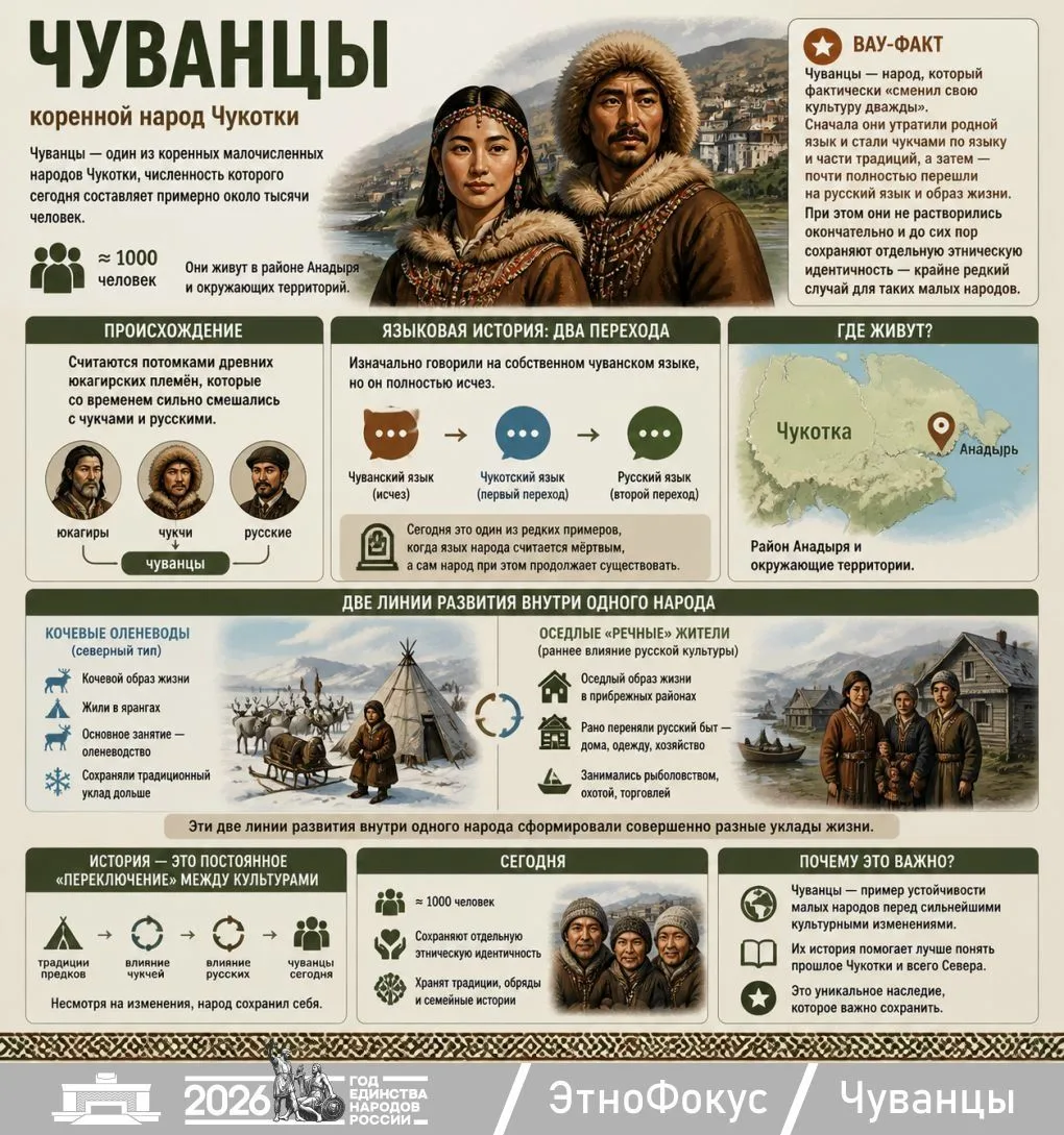 Чуванцы: народ, который дважды менял культуру, но не исчез 🔁